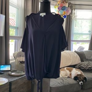 Veronica M satin shirt taken very good care of size small black